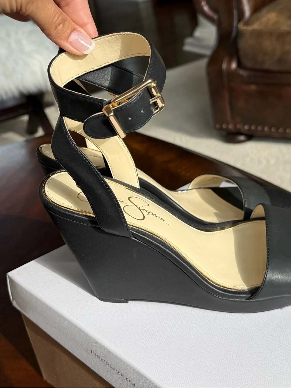 Jessica Simpson platform wedge sandals